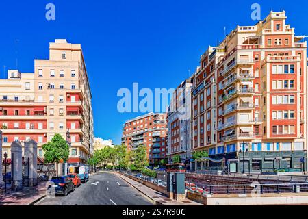 Spagna. Vedute urbane-paesaggi la terza città più grande della Spagna è Valencia. Foto Stock