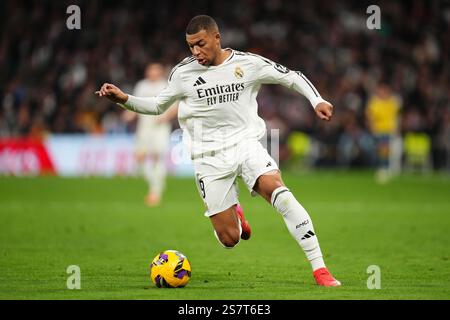 Madrid, Spagna. 20 gennaio 2025. Kylian Mbappe del Real Madrid durante la partita della Liga EA Sports tra Real Madrid e UD Las Palmas giocata allo stadio Santiago Bernabeu il 19 gennaio 2025 a Madrid, Spagna. (Foto di Bagu Blanco/PRESSINPHOTO) credito: PRESSINPHOTO SPORTS AGENCY/Alamy Live News Foto Stock