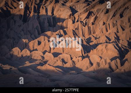 Creste di Atacama all'alba viste da un drone Foto Stock