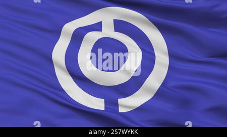 Ishigaki City Flag, Country Japan, Prefettura di Okinawa, Vista ravvicinata Foto Stock