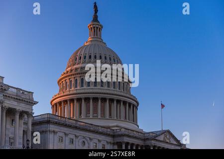 Il Campidoglio è la sede del Congresso degli Stati Uniti, il ramo legislativo Foto Stock