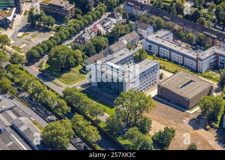 Vista aerea, Kassenärztliche Vereinigung Westfalen-Lippe (KVWL) e nuovo garage KVWL, Westfalendamm, Dortmund, zona della Ruhr, Renania settentrionale-Westphali Foto Stock