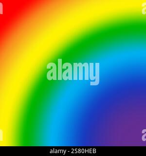 Gradiente arcobaleno brillante. Spettro di colori vibranti. Sfondo vettoriale uniforme. Modello astratto multicolore. Illustrazione Vettoriale