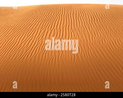 Duna di sabbia ondulata nel deserto Foto Stock