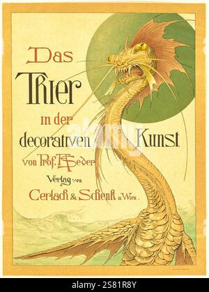 Anton Seder - l' animale nelle arti decorative - disegni intricati Art Nouveau - 1896 - Foto Stock