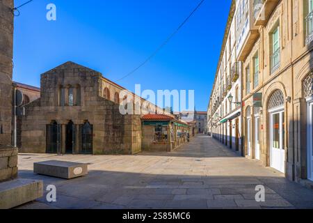 Mercado de Abastos, Santiago de Compostela, Galizia, Spagna Foto Stock