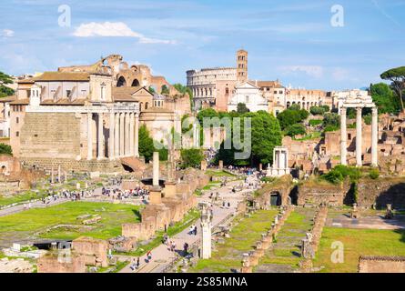 Foro Romano, UNESCO, Roma, Lazio, Italia Foto Stock