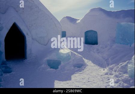 Hotel di ghiaccio di Jukkasjärvi, Svezia Foto Stock