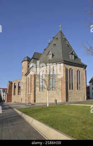 Chiesa olandese vallone, costruita nel 1608, rovina, doppia chiesa, Hanau, Assia, Germania, Europa Foto Stock