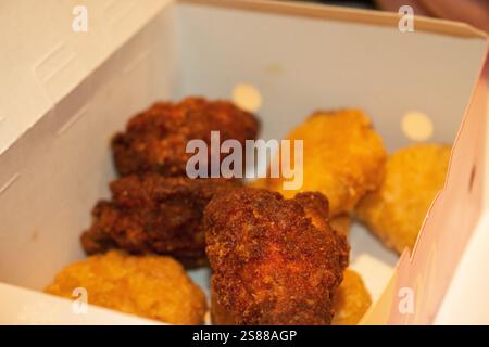 Copenaghen, Danimarca. 11 settembre 2024. Le confezioni miste sono visibili in questa foto scattata al ristorante McDonald's in Danimarca (immagine di credito: © Kristian Tuxen Ladegaard Berg/SOPA Images via ZUMA Press Wire) SOLO PER USO EDITORIALE! Non per USO commerciale! Foto Stock