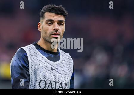 Mehdi Taremi FC internazionale guarda durante la partita di calcio di serie A 2024/25 tra FC Internazionale e Empoli FC allo Stadio San Siro Foto Stock