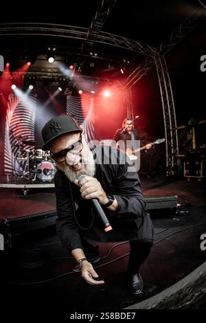 Baal live in concerto al GrimFest, Aarhus, Danimarca Foto Stock
