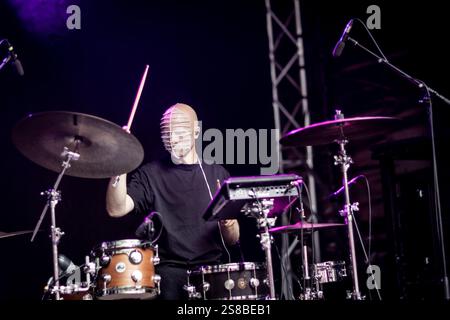 Gruppo danese døtre live in concerto al GrimFest, Aarhus, Danimarca Foto Stock