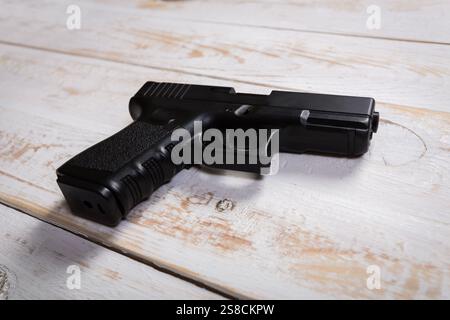 Le forze speciali carbine isolato su uno sfondo bianco Foto Stock