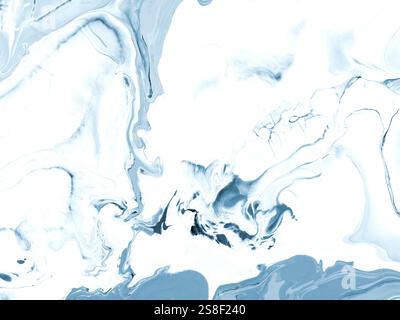 Pittura acrilica blu astratta. Tratto di pennello disegnato a mano. Texture artistica, arte contemporanea per lo sfondo. Arte moderna. Foto Stock