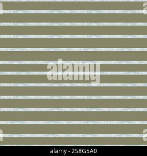 Motivo geometrico di strisce ad acquerello, linee in blu. Illustrazione su sfondo verde. Stampa astratta senza cuciture per tessuti, tessuti e imballaggi Foto Stock