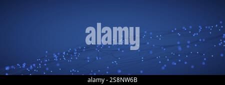 Una mesh astratta con uno sfondo luminoso. Illustrazione 3D. Foto Stock