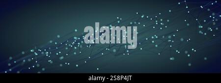 Una mesh astratta con uno sfondo luminoso. Illustrazione 3D. Foto Stock