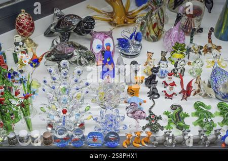 Vetreria di Murano, negozio di souvenir a Venezia, Veneto, Italia, Europa Foto Stock
