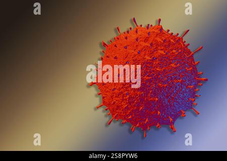 Pericolo per il coronavirus e rischio per la salute pubblica. Coronavirus pandemia focolaio background Foto Stock