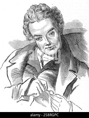 Ritratto di William Wilberforce (1759-1833) un politico inglese, filantropo e un leader del movimento per sradicare la tratta degli schiavi. Datata del XIX secolo Foto Stock