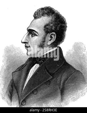 Ritratto di José de San Martín (1778-1850) un argentino generale. Datata del XIX secolo Foto Stock