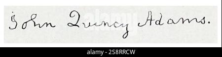 John Quincy Adams (11 luglio 1767 – 23 febbraio 1848) è stato uno statista, diplomatico, avvocato e diarista statunitense, sesto presidente degli Stati Uniti d'America dal 1825 al 1829 Foto Stock
