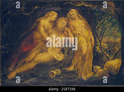 William Blake Lot e le sue figlie Butlin 381 William Blake Foto Stock