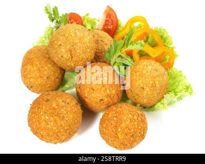 Spuntino Falafel - fast food su sfondo bianco Foto Stock
