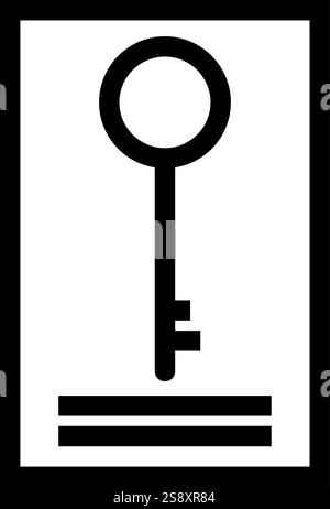 Vettore dell'icona di parole chiave. Adatto per applicazioni mobili, applicazioni Web e supporti di stampa. Illustrazione Vettoriale