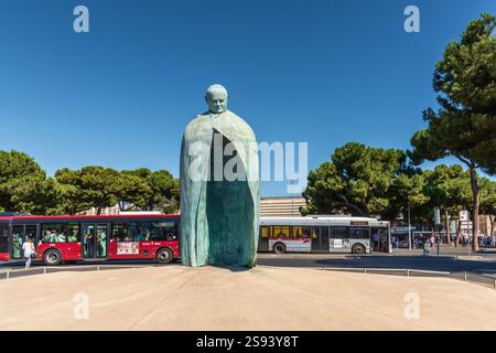 Monumento a Giovanni Paolo II di Oliviero Rainaldi, Roma, Italia Foto Stock