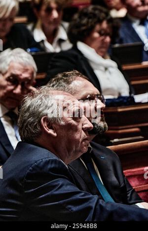Antonin Burat / le Pictorium - sessione delle interrogazioni al governo del 22 gennaio 2025, al Senato francese - 22/01/2025 - Francia / Ile-de-France (regione) / Parigi - il primo ministro Francois Bayrou, durante la sessione delle interrogazioni al governo del 22 gennaio 2025, al Senato francese. Foto Stock