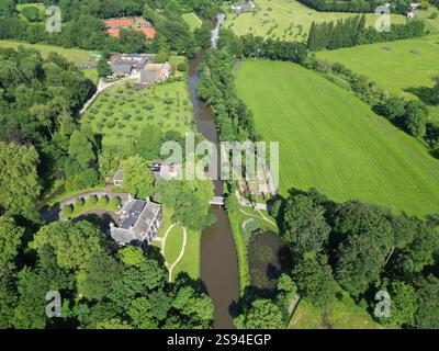Veduta aerea dell'area verde di Oud Amelisweerd a Utrecht, Paesi Bassi Foto Stock