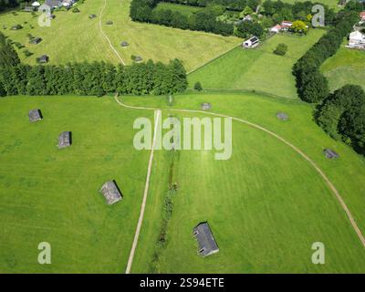 Veduta aerea dell'area verde di Oud Amelisweerd a Utrecht, Paesi Bassi Foto Stock