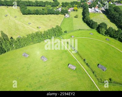 Veduta aerea dell'area verde di Oud Amelisweerd a Utrecht, Paesi Bassi Foto Stock