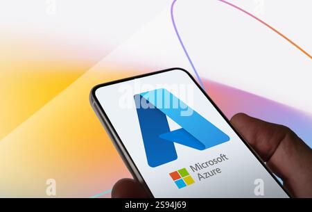 Tecnologia di cloud computing Microsoft Azure Foto Stock