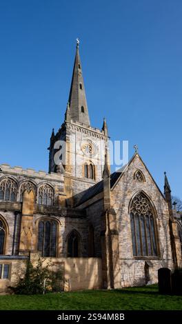 Chiesa della Santa Trinità, Stratford-upon-Avon, Warwickshire, Inghilterra, Regno Unito Foto Stock