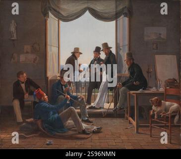 Constantin Hansen 1837 Et Selskab Af Danske Kunstnere I Rom Foto constantin-hansen-1837-et-selskab-af-danske-kunstnere-i-rom-foto