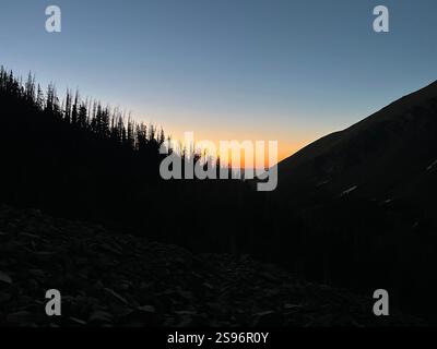 Humboldt Peak e South Colony Lakes Trail a Sangre De Cristo Wilderness, Colorado, USA Foto Stock