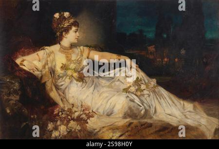 Hans Makart - Charlotte Wolter als „Messalina“. Foto Stock