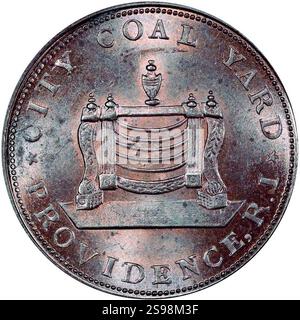 Gettone hard Times (XIX secolo) Stevehayden 21. Foto Stock