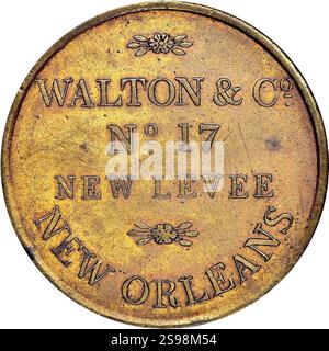 Gettone hard Times (XIX secolo) Stevehayden 22. Foto Stock