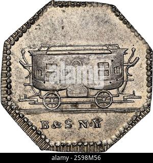 Gettone hard Times (XIX secolo) Stevehayden 04. Foto Stock