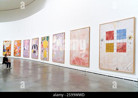 DE TIO STÖRSTA, IL PIÙ GRANDE dei DIECI, Tempera su carta, montato su tela, 1907, Hilma AF Klint (1862-1944) Foto Stock