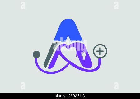 Un logo Design per professionisti della salute e Classic Illustrazione Vettoriale