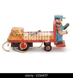 Auto d'epoca con immagine isolata chiave Foto Stock