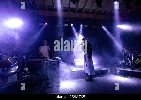 Greta live in concerto al GrimFest, Aarhus, Danimarca Foto Stock