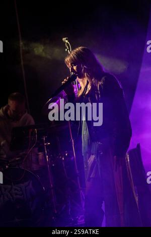 Greta live in concerto al GrimFest, Aarhus, Danimarca Foto Stock