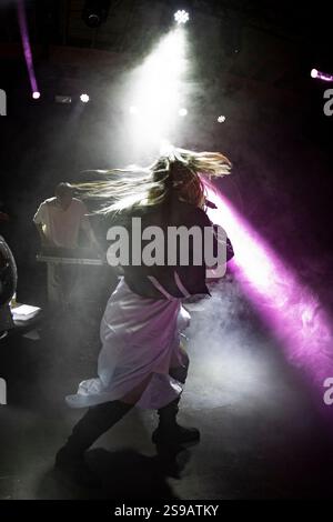Greta live in concerto al GrimFest, Aarhus, Danimarca Foto Stock