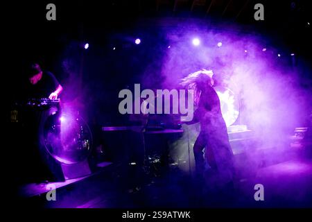 Greta live in concerto al GrimFest, Aarhus, Danimarca Foto Stock